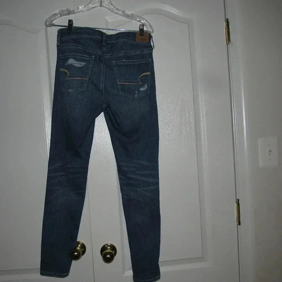 AMERICAN EAGLE Hi-Rise Distresed Stretch Jegging 8 - Picture 4 of 6